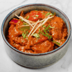Kadai Chicken mit Reis